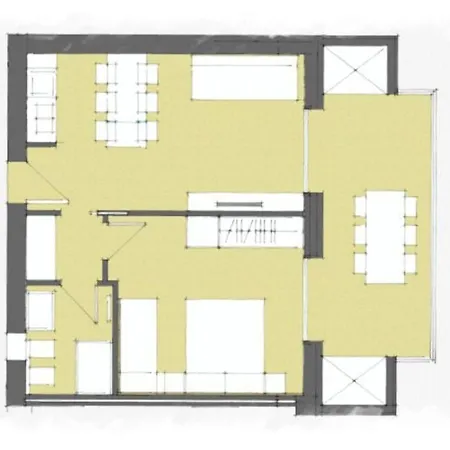 شقة Bright Two-room Flat In A With Pool